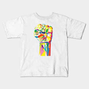 Left fist Kids T-Shirt